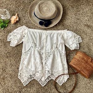 Off the shoulders boho top